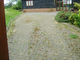 block drive before cleaning